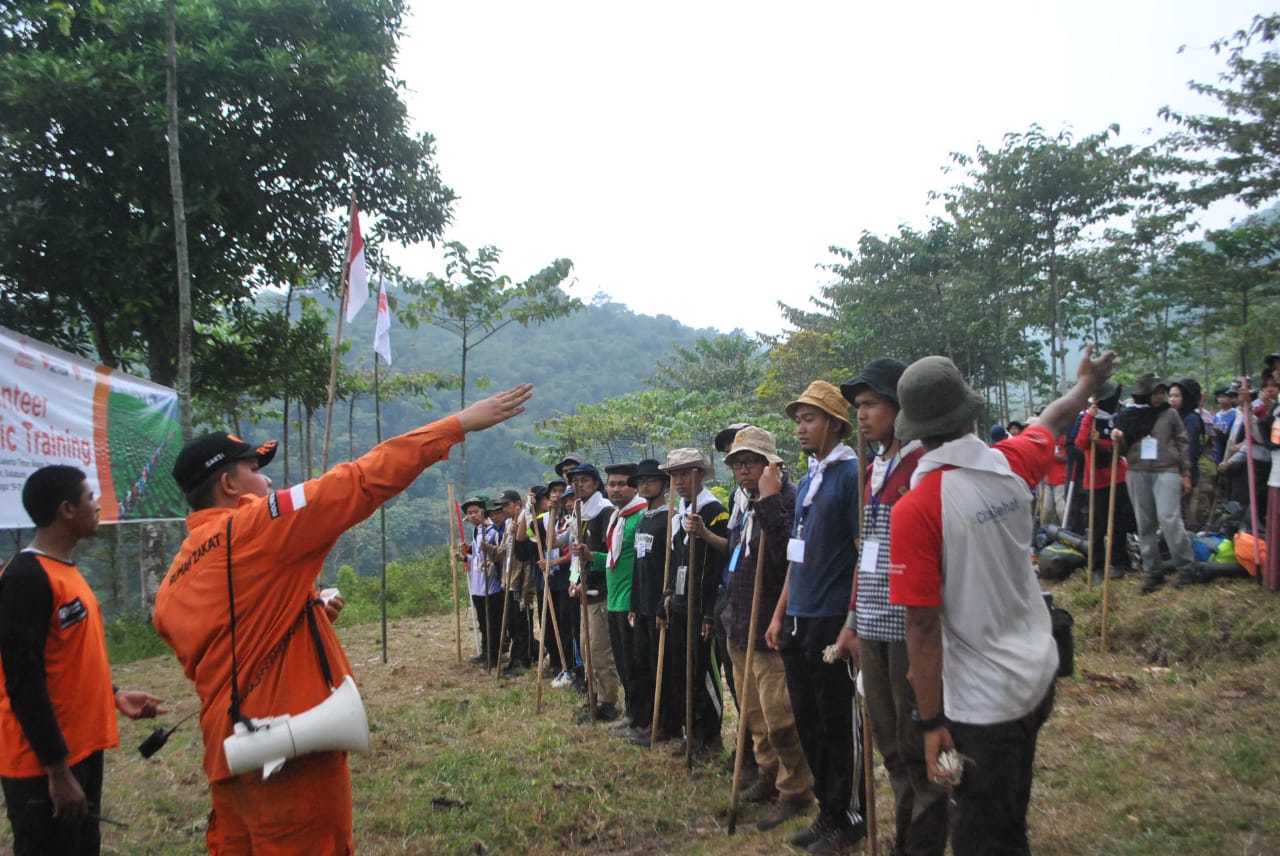 Sebanyak 168 Calon Relawan Ikuti  Volunteer Basic Training di Gunung Bunder